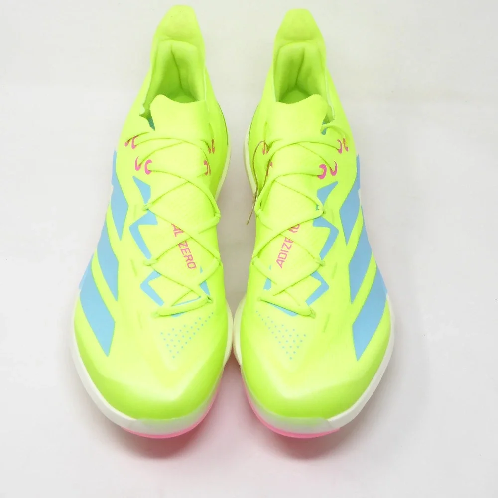 Adidas Mens Adizero Electric+ 2 Baseball Cleats Shoes Yellow Pink Size 13.5